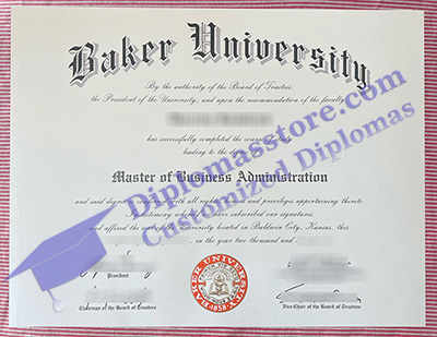 Baker University certificate