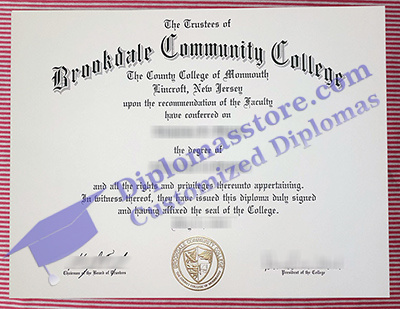 Brookdale Community College associate degree