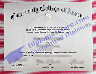 Community College of Aurora associate degree