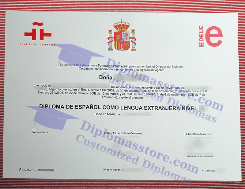 DELE diploma, Diploma de español lengua extranjera,