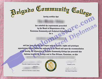 Delgado Community College associate degree