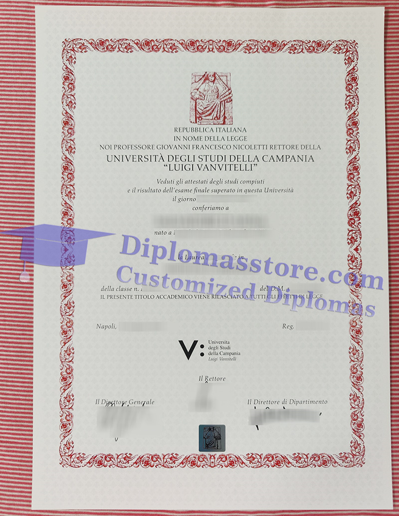 Università Campania Luigi Vanvitelli laurea, Università Campania diploma,