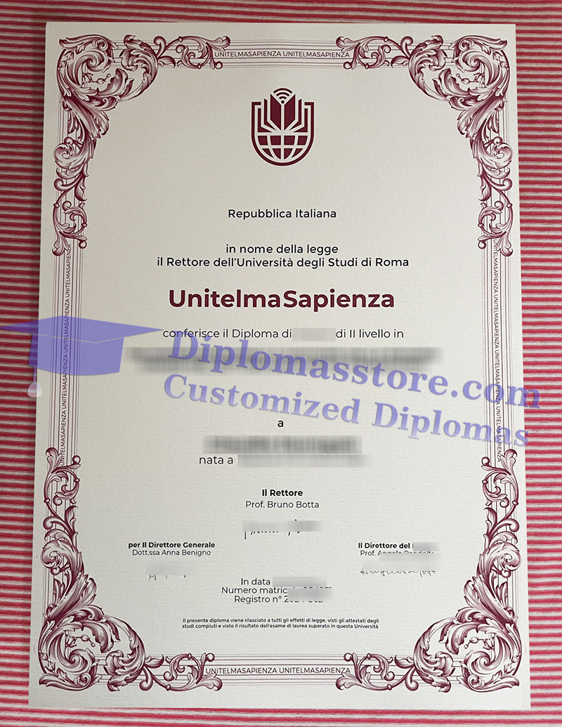 Unitelma Sapienza diploma, Unitelma Sapienza laurea,