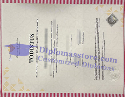 University of Vaasa certificate