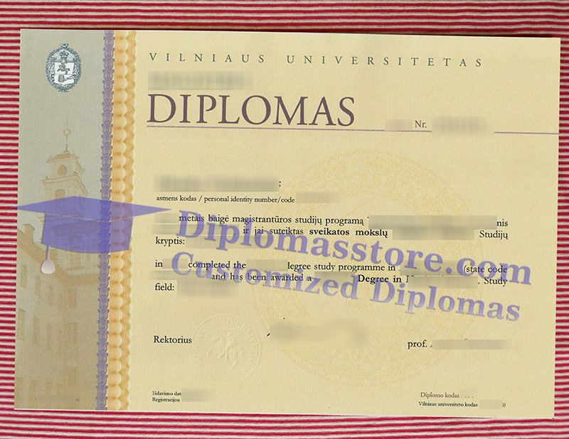 Vilniaus Universitetas diploma, Vilniaus Universitetas degree,