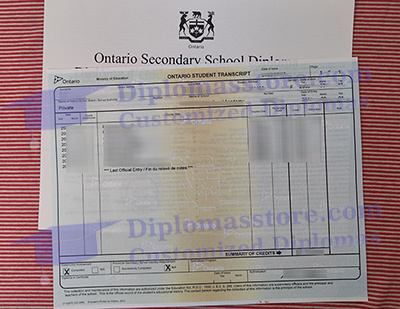 Ontario student transcript