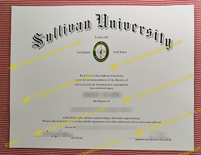 Sullivan University diploma, Sullivan University certificate,