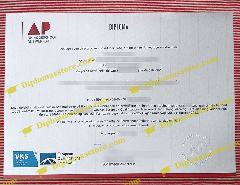 AP Hogeschool Antwerpen diploma, AP Hogeschool Antwerpen degree,