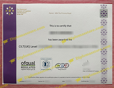 CILT UK certificate