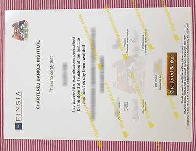 Chartered Banker Institute certificate