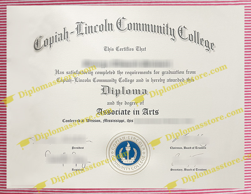 Copiah-Lincoln Community College diploma, Copiah-Lincoln Community College certificate,