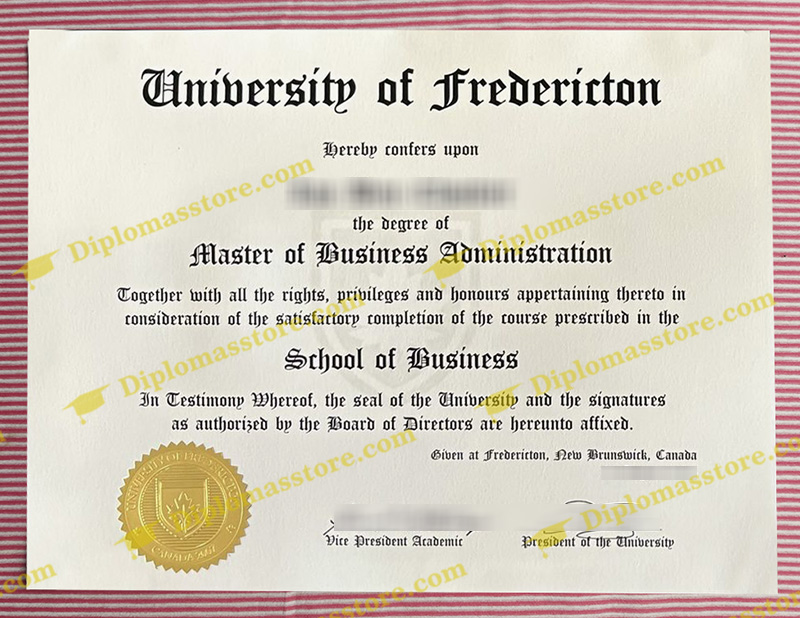 University of Frederiction diploma, University of Frederiction degree,